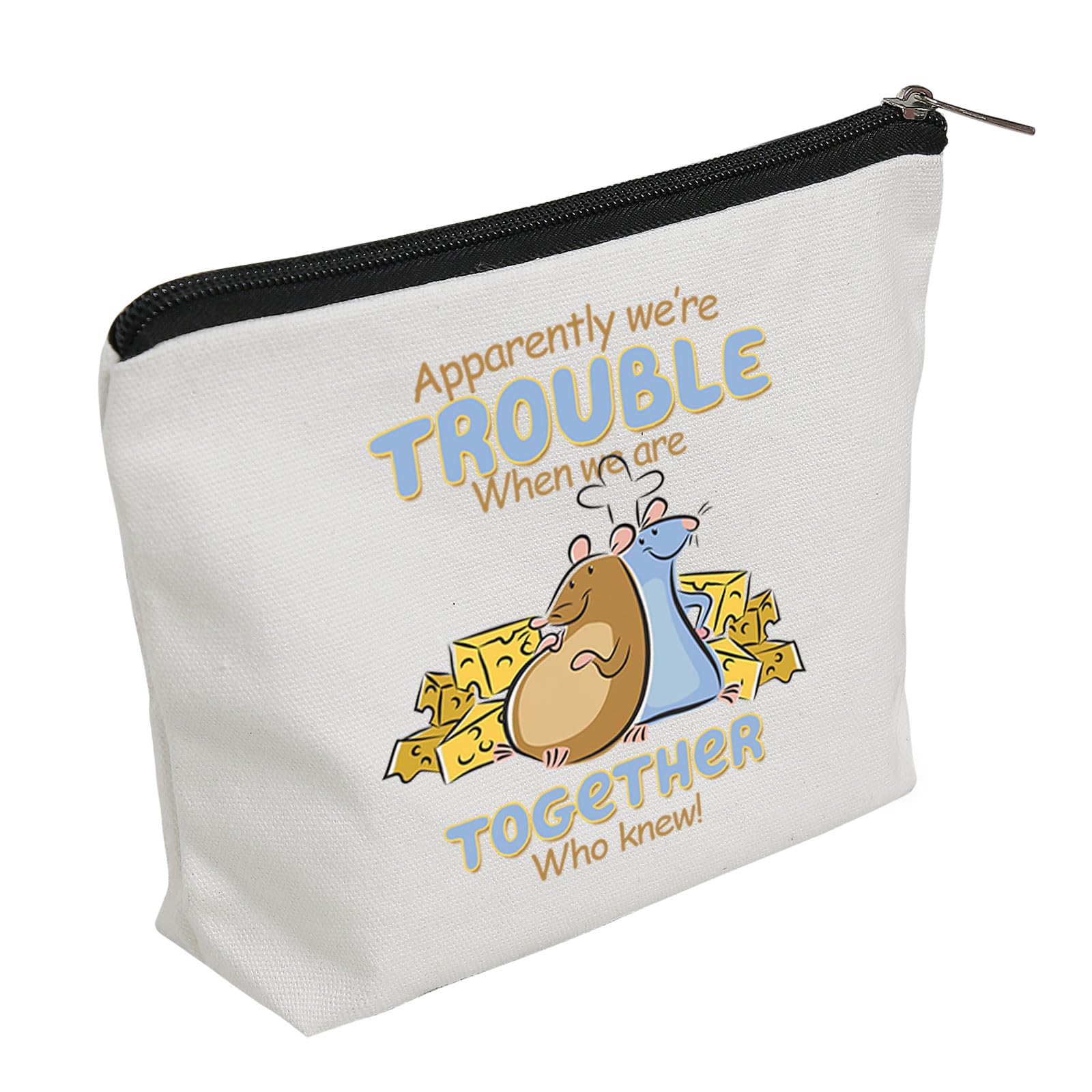 WZJHCL Mouse Remy Chef Makeup Pouch Bag Emile Cosmetic Kit Bag Remy And Emile Storage Pouch Bag Paris Chef Survival Kit BFF Gift, Remy Emile, Fashion