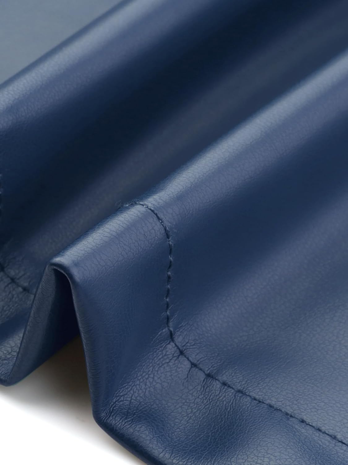 Allegra K PU Leather Button Down Shirt for Women's Short Sleeve Collar Blouse Jacket Party Club Top - Image 5