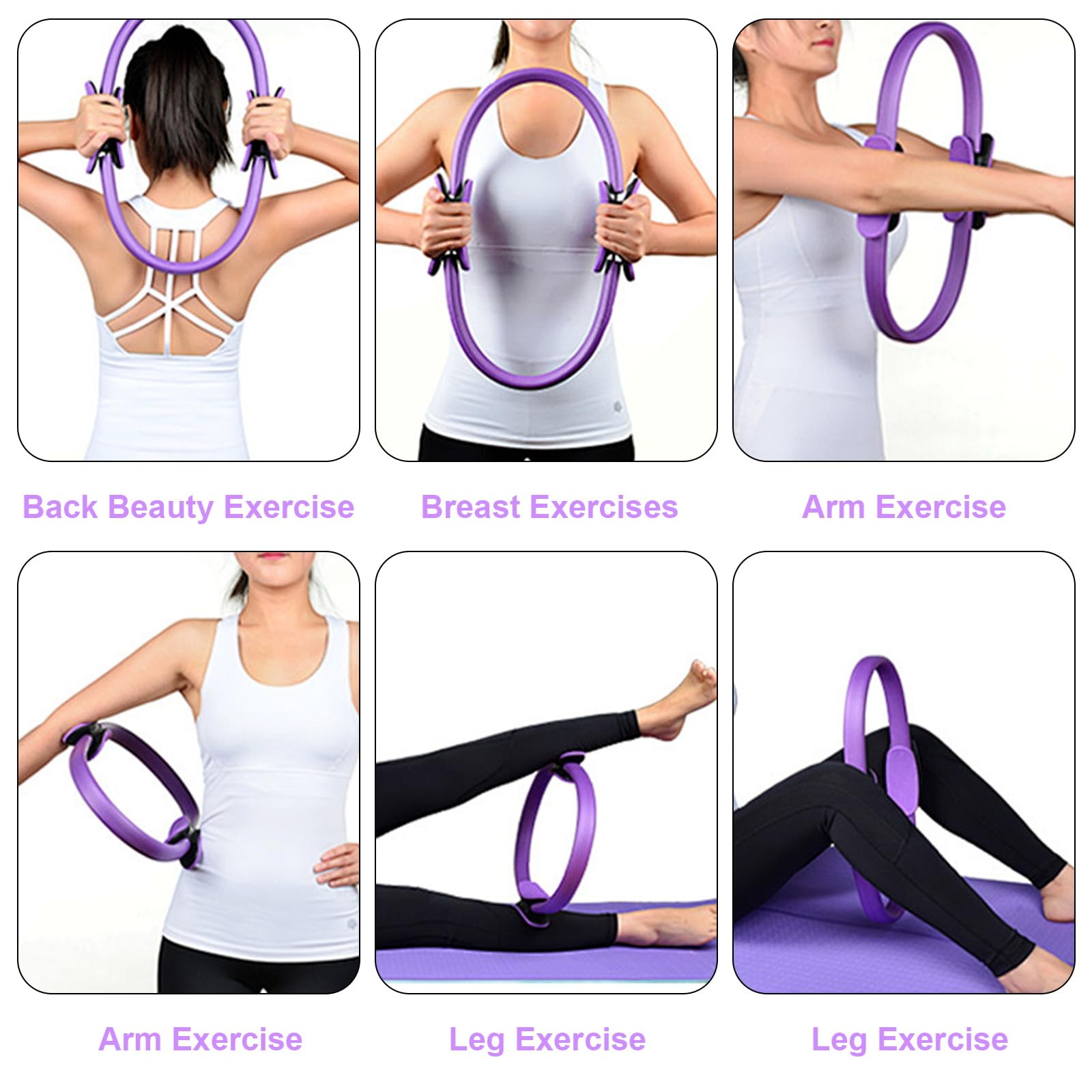 Kit de Pilates pour la maison, le Pilates - Kit essentiel pour femme - Avec balle de Pilates de 25 cm - Sangle de yoga - 2 bandes de résistance - Accessoires de Pilates - Kit de pilates - Kit de