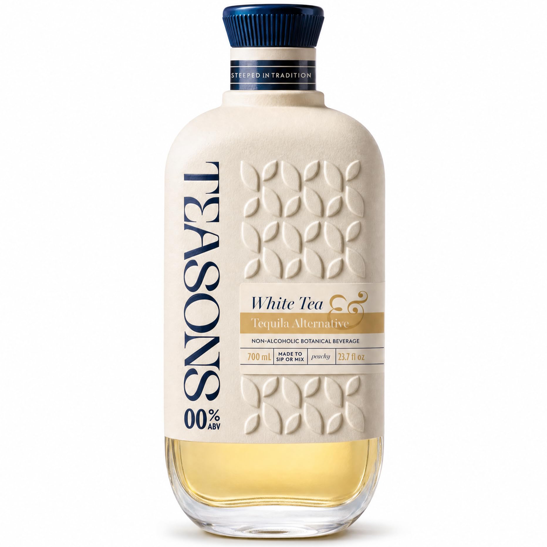 Teasons Non Alcoholic Tequila Alternative, 0.0% ABV, Real White Tea, 700ml | Halal Certified Zero Proof Spirit, Vegan, Gluten-Free, Floral Body for Margarita Paloma and Mocktails, Crafted in Scotland