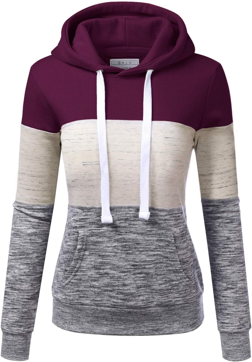 Womens Long Sleeve Fleece Pullover Hoodie Sweatshirts