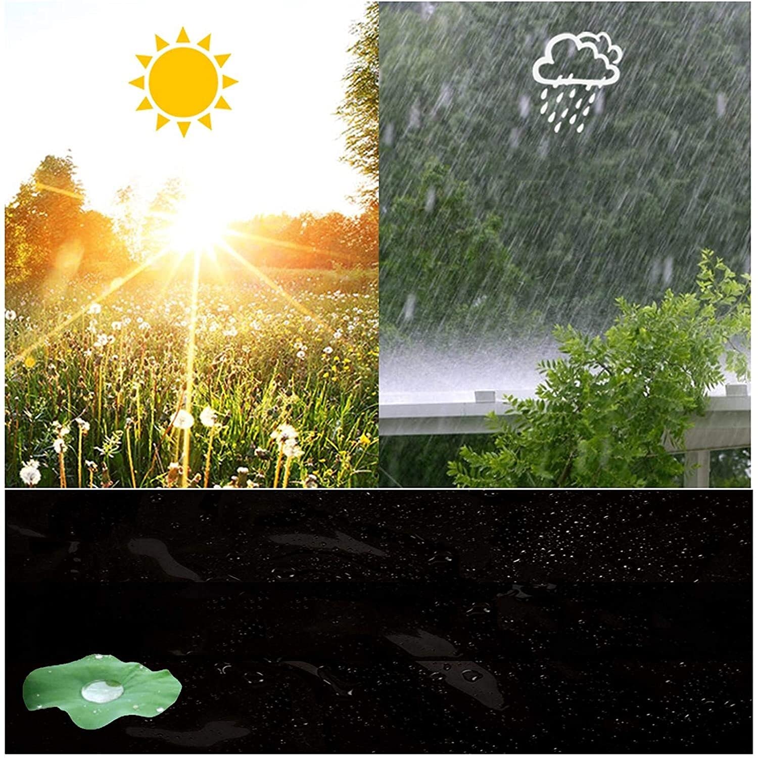 Lona de PVC transparente resistente al agua, cubierta de jardín al aire libre, protección contra la lluvia para balcón, plantas, resistente a la intemperie, mantel de mesa, película para ventana (0,35