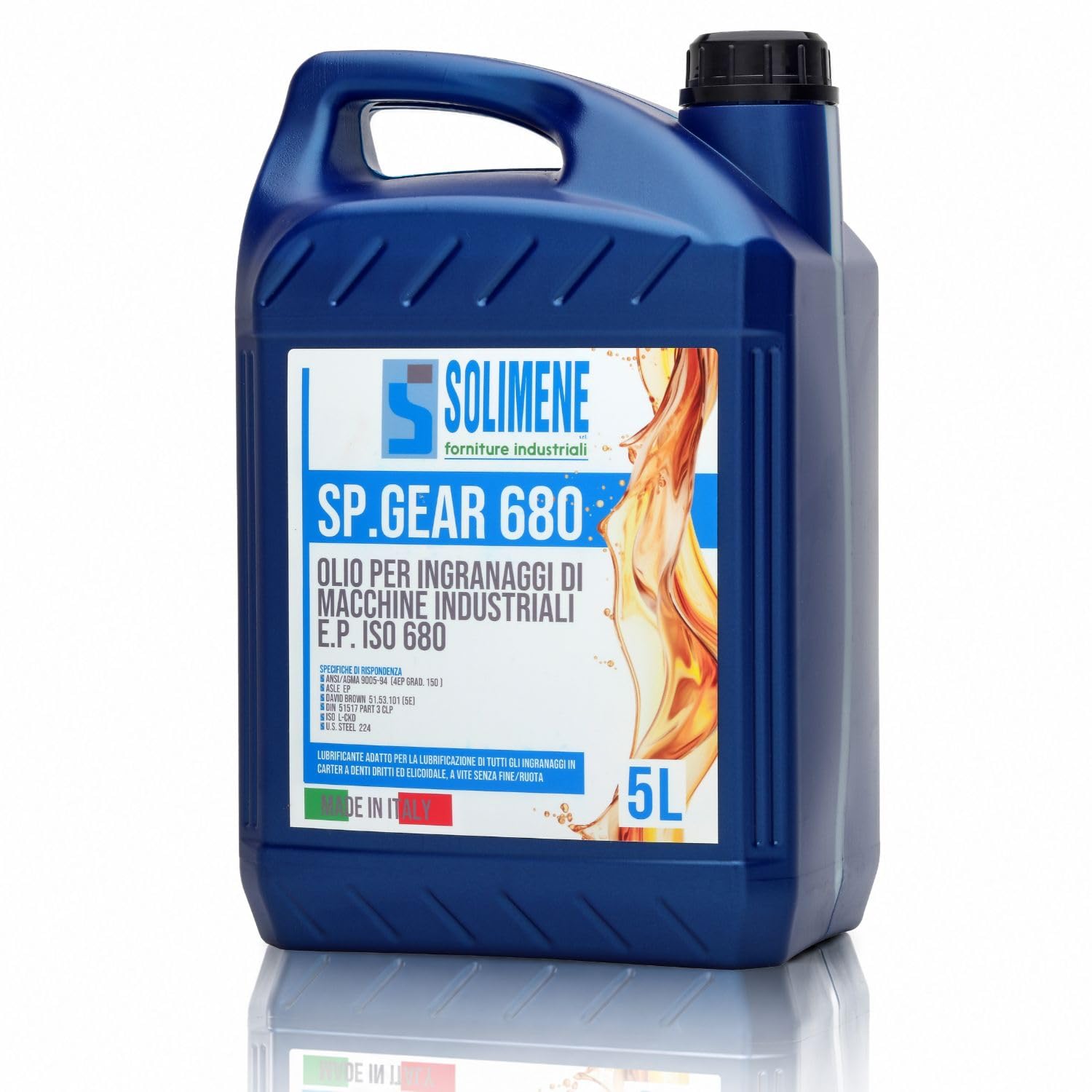 OLIO EP 680 GR PER RIDUTTORI - INGRANAGGI ALTA QUALITÀ (AGIP BLASIA) 5 LT