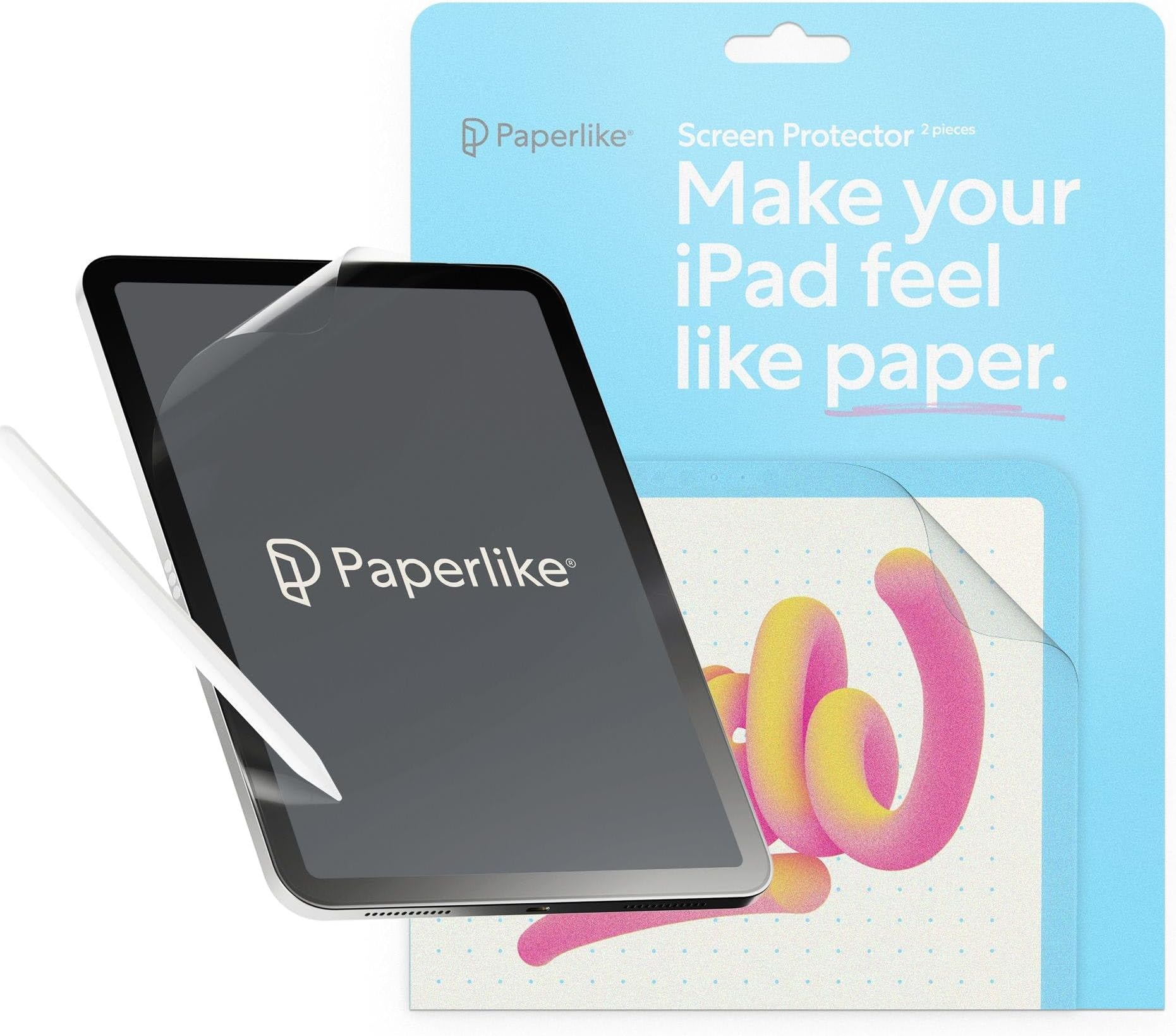 2.1 (2 Pieces) for iPad Mini 8.3" (2021/24) - Transparent Screen Protector for Notetaking and Drawing like on Paper