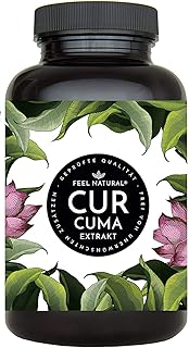 Curcuma Extrakt von FEEL NATURAL - (90 Kapseln) - laborgeprüft, vegan, hochdosiert, ohne unerwünschte Zusätze in Deutschla...