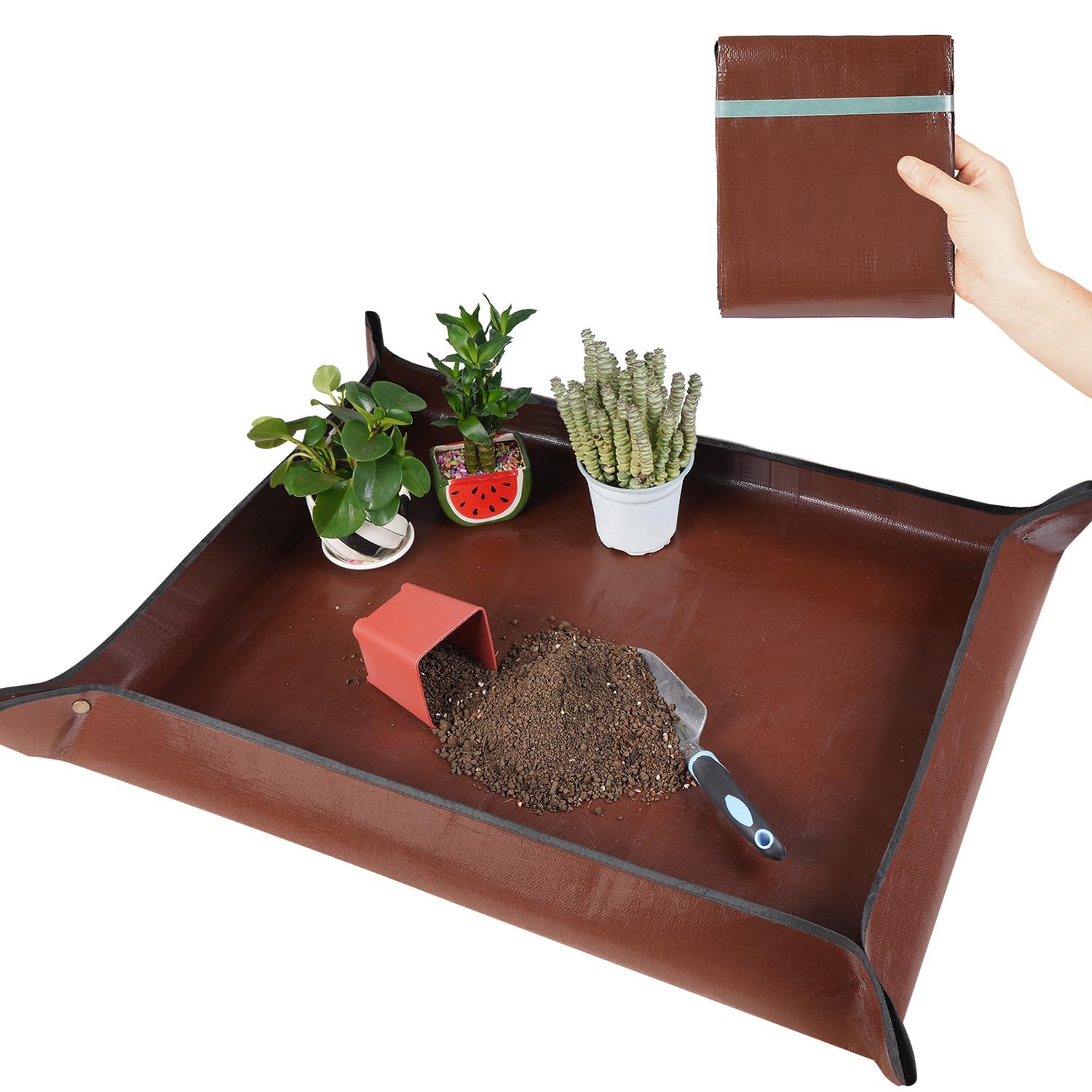 Repotting Mat for Plants - Waterproof & Foldable -7