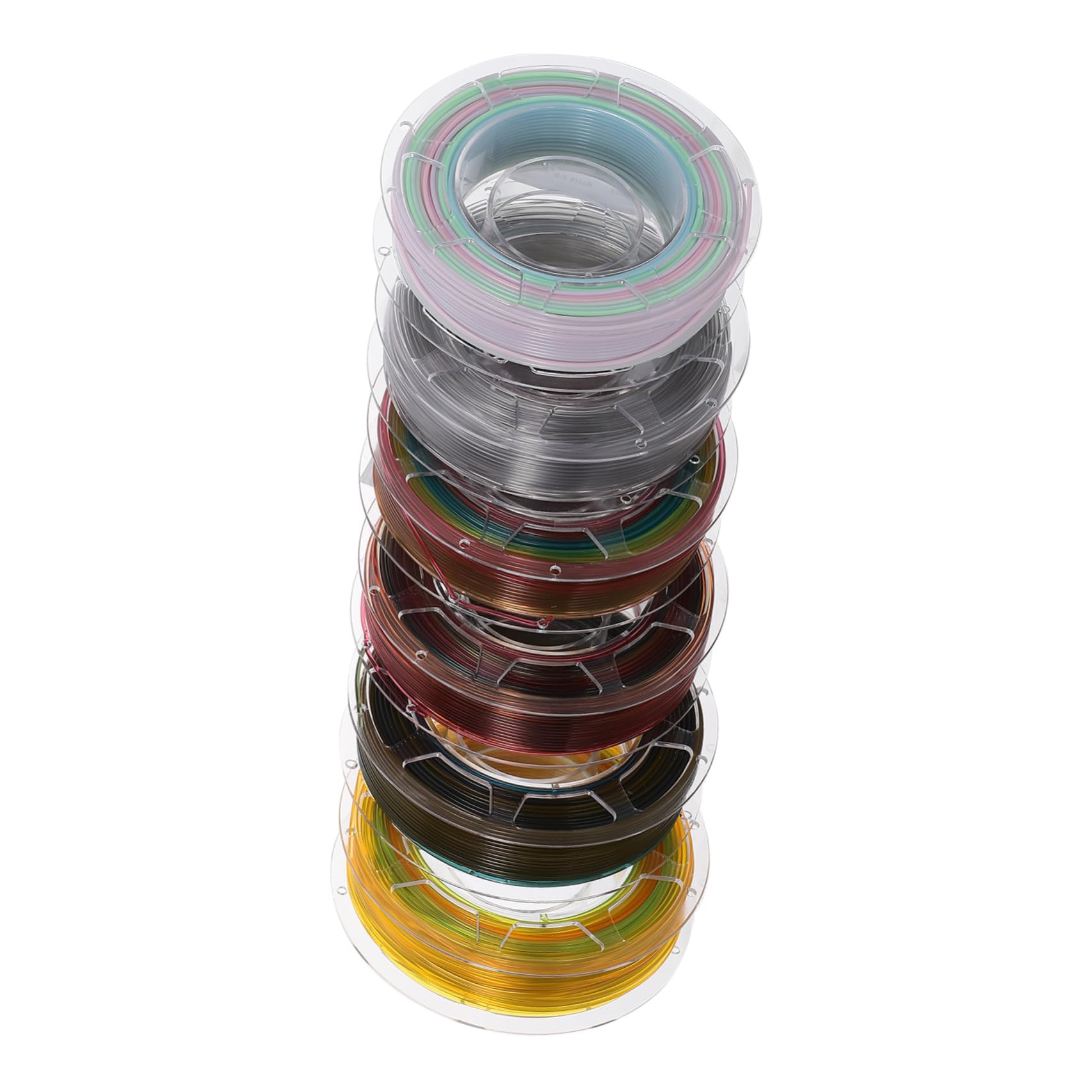 6 Rollen Transparente Pla 3d-druck Filamentspule 200g, 6 Rollen