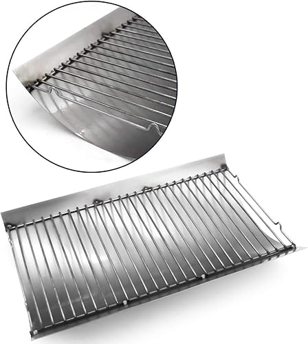 Miniatura 8 de Hongso Sartén de ceniza de 27 pulgadas para parrillas de carbón Chargriller 1224, 1324, 2121, 222, 2727, 2828, 2929, Charbroil 17302056 Pieza de