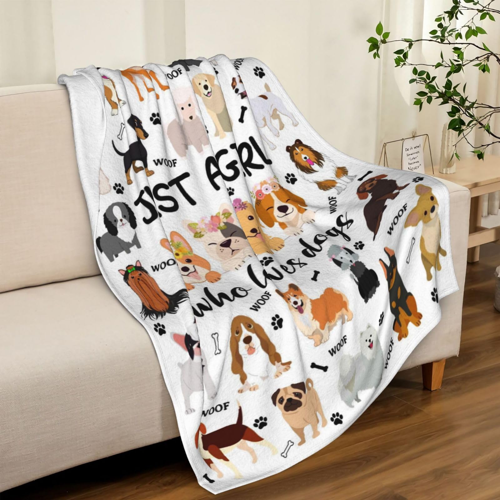 Buy Cute Dog Blanket Bedding Soft Cozy Flannel Throw Blankets for