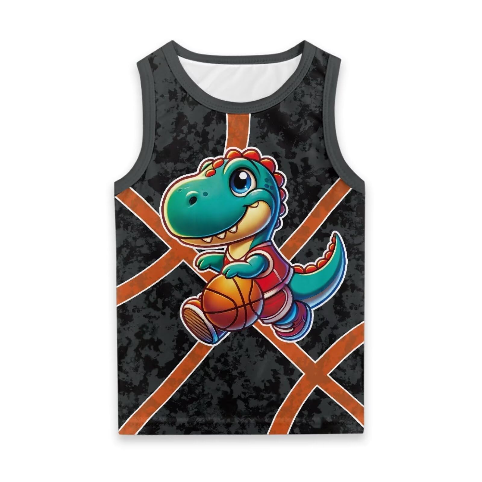 Frymappies Kids Sleeveless Shirt for Boys Tank Tops 1-6 Y Summer Casual Vest Tees Round Neck Breathable Outdoor Tshirts
