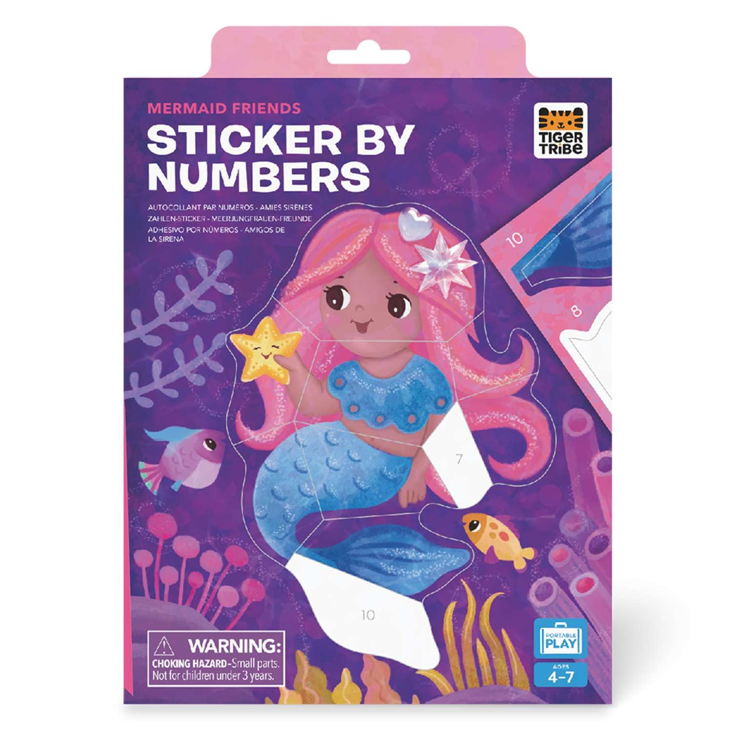 Tiger Tribe Mermaid Friends Sticker By Numbers