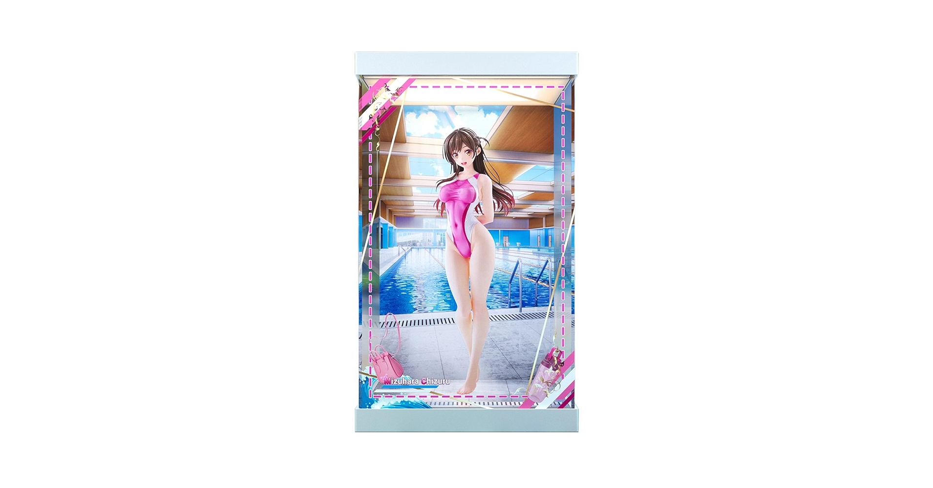 水原千鶴 競泳水着verフィギュア 正規品 + 上下照明付ケース amakuni 水原千鶴 競泳水着verフィギュア 正規品 + 上下照明付ケース