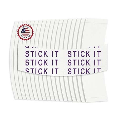Miniatura 4 de Stick It - Cinta para peluca (108 piezas) - Curva trasera - Cinta adhesiva de doble cara para peluca de encaje frontal tipo tupé con tiras