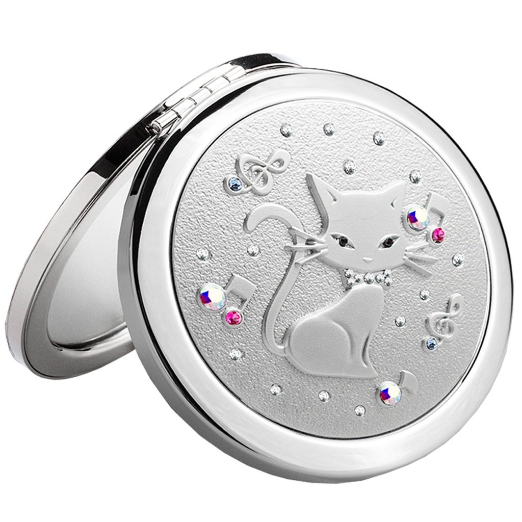 Miroir de poche pliable pour cosmétique soins de la peau et rasage
