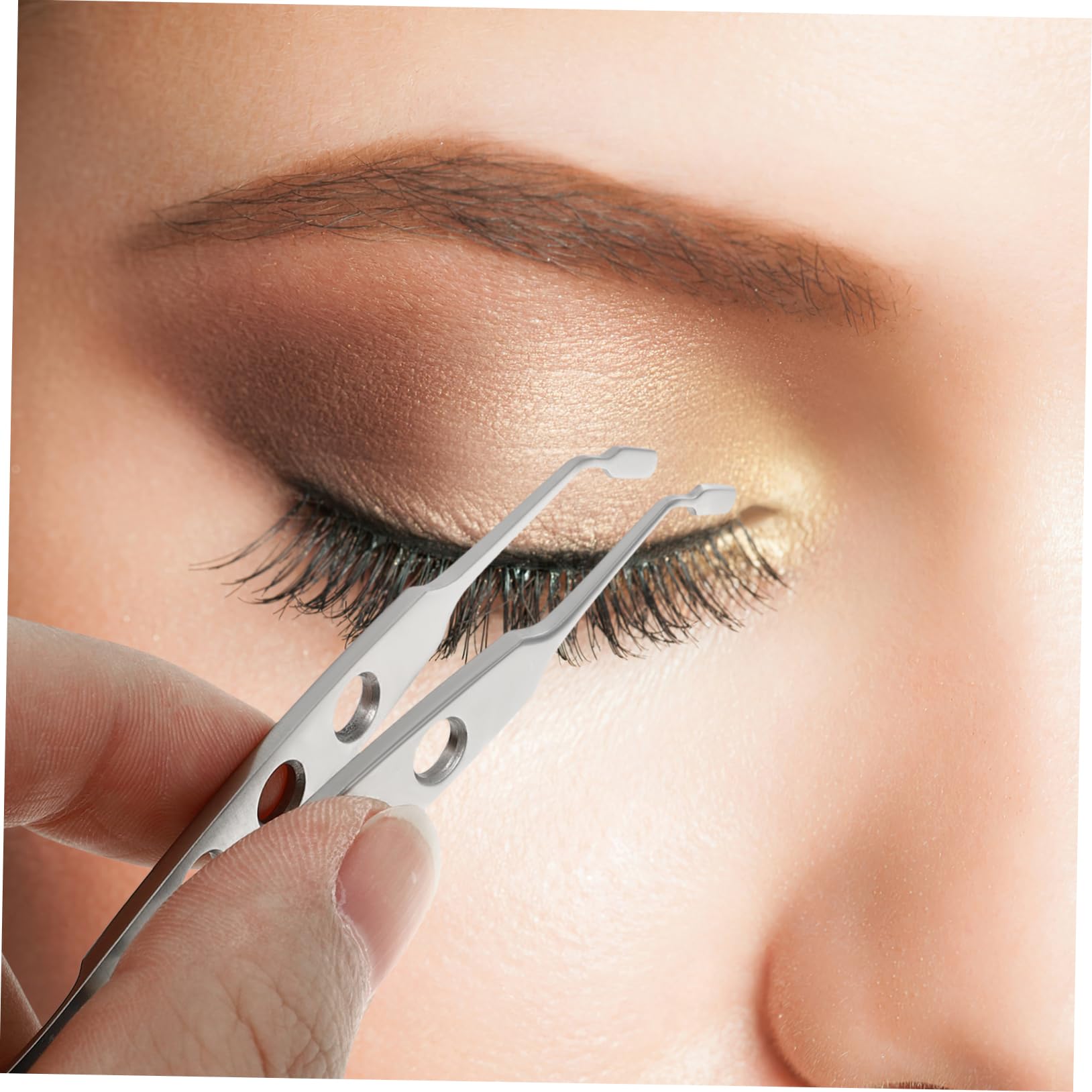 FOMIYES Pcs Titanium Alloy Professional Gland Expressor Stainless Steel Eyelid Forceps Eye Tweezers