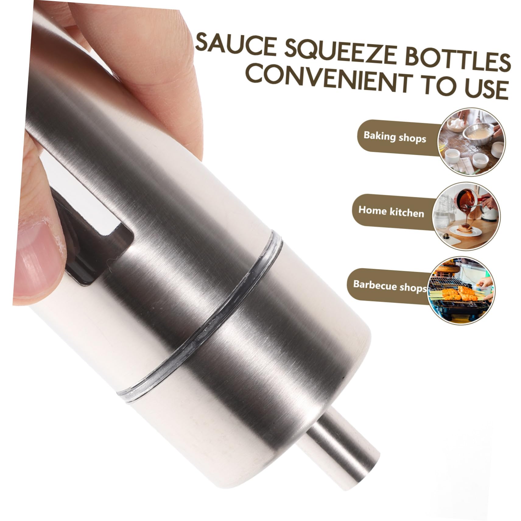 Gatuida Contenedores de Condimentos Botellas Transparentes Juego de 4 de Acero Inoxidable Diseño Extraíble y Base para Cocina en Casa para Sal, Pimienta y Vinagre