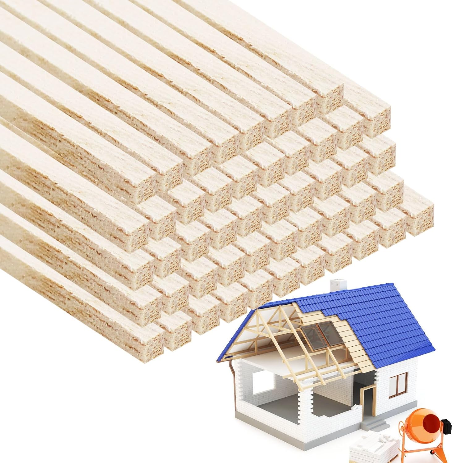 Bastoncini in legno Paulownia 110 pz 3x30 cm