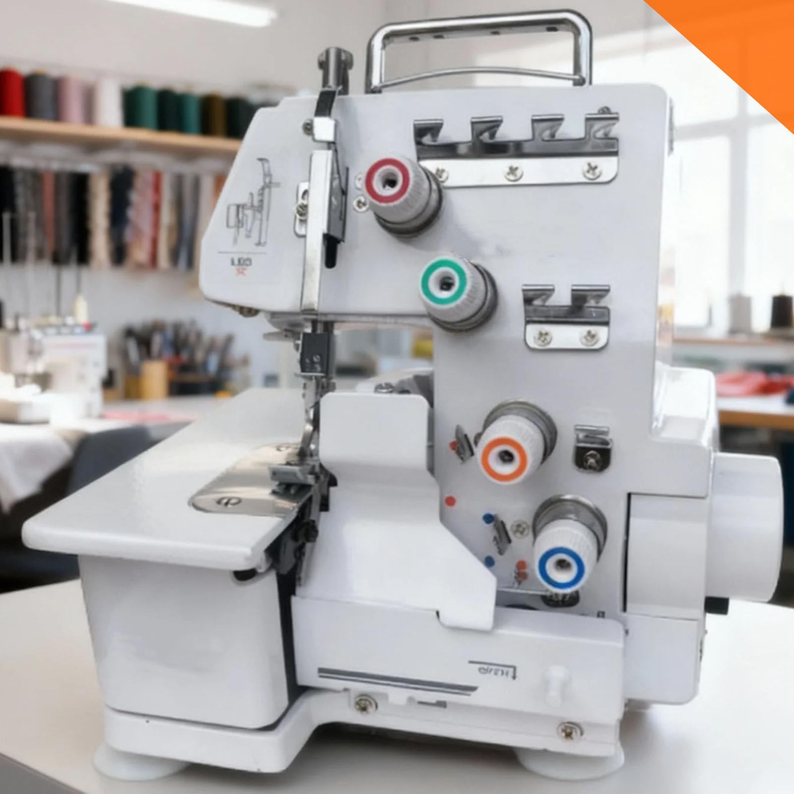 Máquina De Coser Overlock Portátil, Máquina De Coser Overlock De Sobremesa con Luz LED Y Kit Completo De Accesorios, para Hacer Dobladillos, Costuras Y Arreglos De Sastrería En Casa