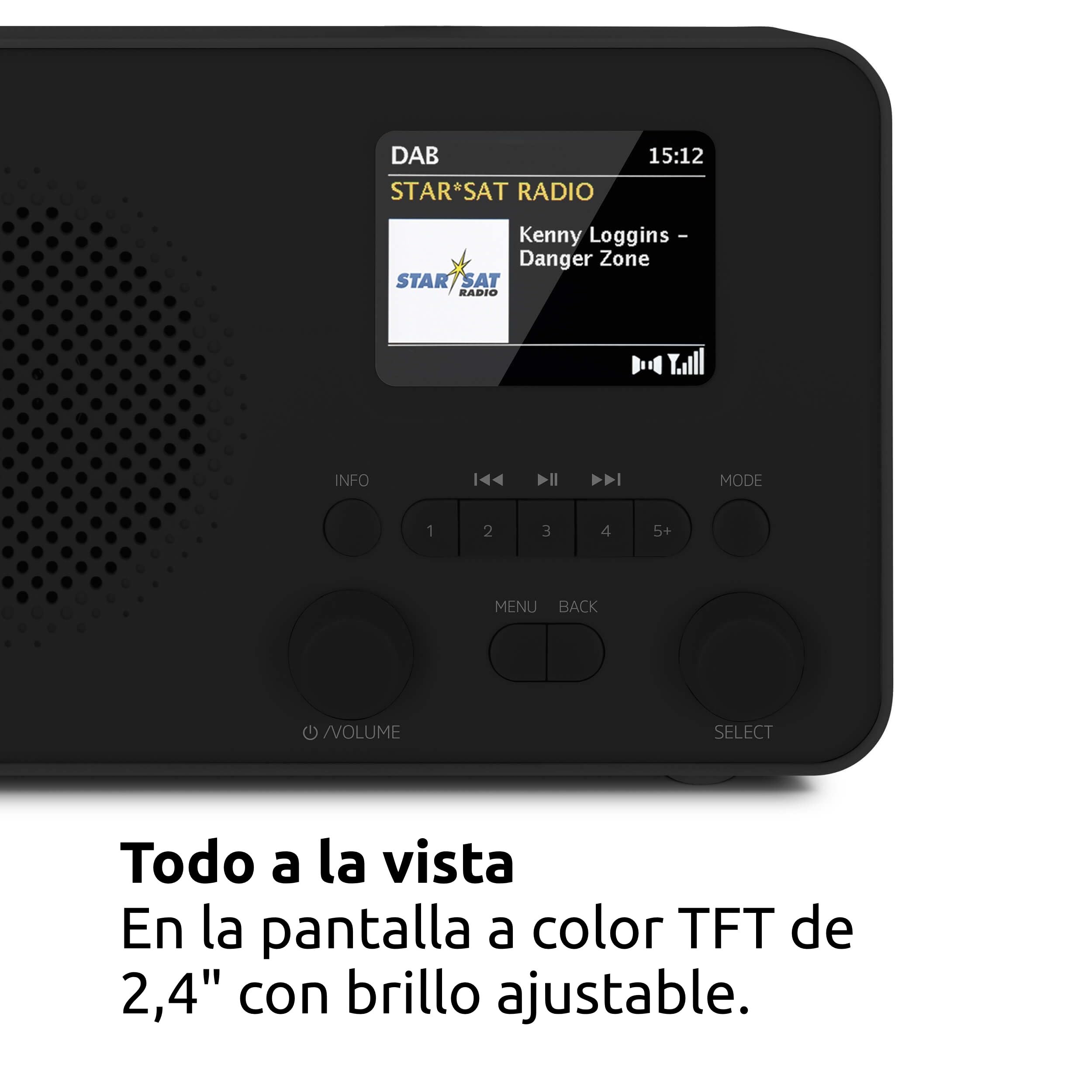 TechniSat TECHNIRADIO 6 IR Radio por Internet portátil DAB+ FM Wi-Fi Bluetooth 3 W RMS Negro