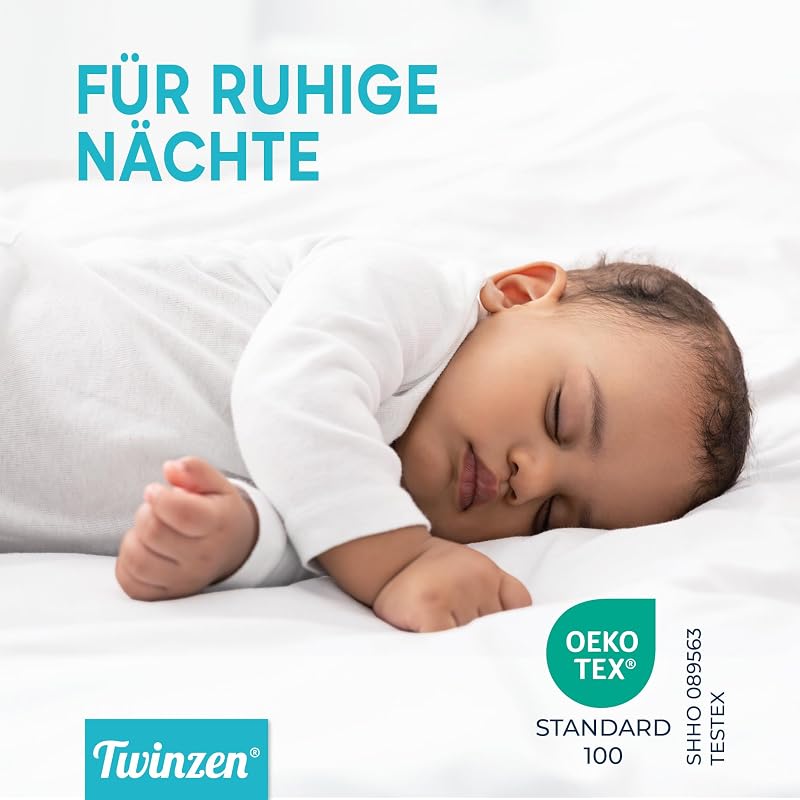 Twinzen Vízálló Matracvédő 90x200 cm - Légáteresztő Védelem Egyszemélyes Ágyhoz - Mosógépben Mosható