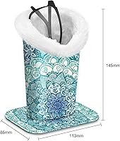 Vista 129 de Fintie Soporte para anteojos forrado de felpa con base magnética, estuche de cuero vegano prémium para lentes