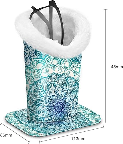Miniatura 129 de Fintie Soporte para anteojos forrado de felpa con base magnética, estuche de cuero vegano prémium para lentes