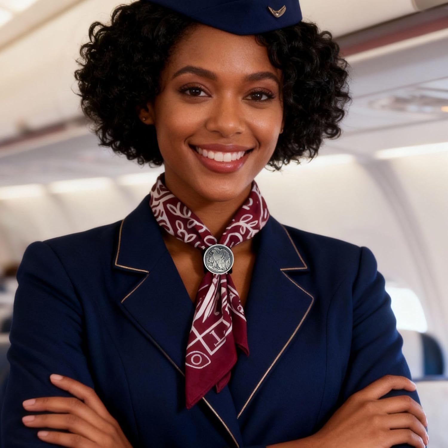 PEARLY JUN Bandana Ring 4Pcs Scarf Slide Western Bandana Scarf Ring Neckerchief Slide for Men Women Silk Scarves Cowboy - Image 6