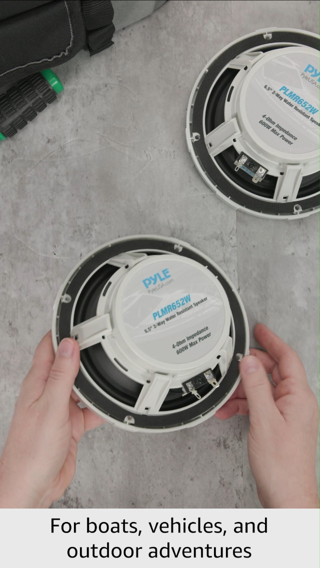 Amazon.com: Pyle 6.5 Inch Marine Speakers (Pair) - 2-way IP-X4