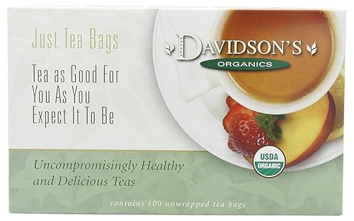 Miniatura 47 de Davidson's Organics, Genmaicha, 100 bolsas de té sin envolver