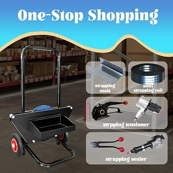 Bluing Steel Strapping Coil 1 1/4 x .030 x 950' Metal Banding Strap Break Strength 5800lbs Heavy Duty Pallet Strapping Roll(1 Roll Single Ply)