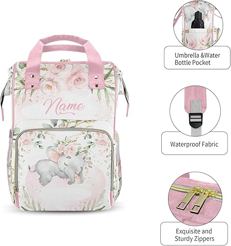 Miniatura 5 de Mochila de pañales personalizada, mochila de pañales para papá, niño y hombre, con nombre, color 13, Personalizado