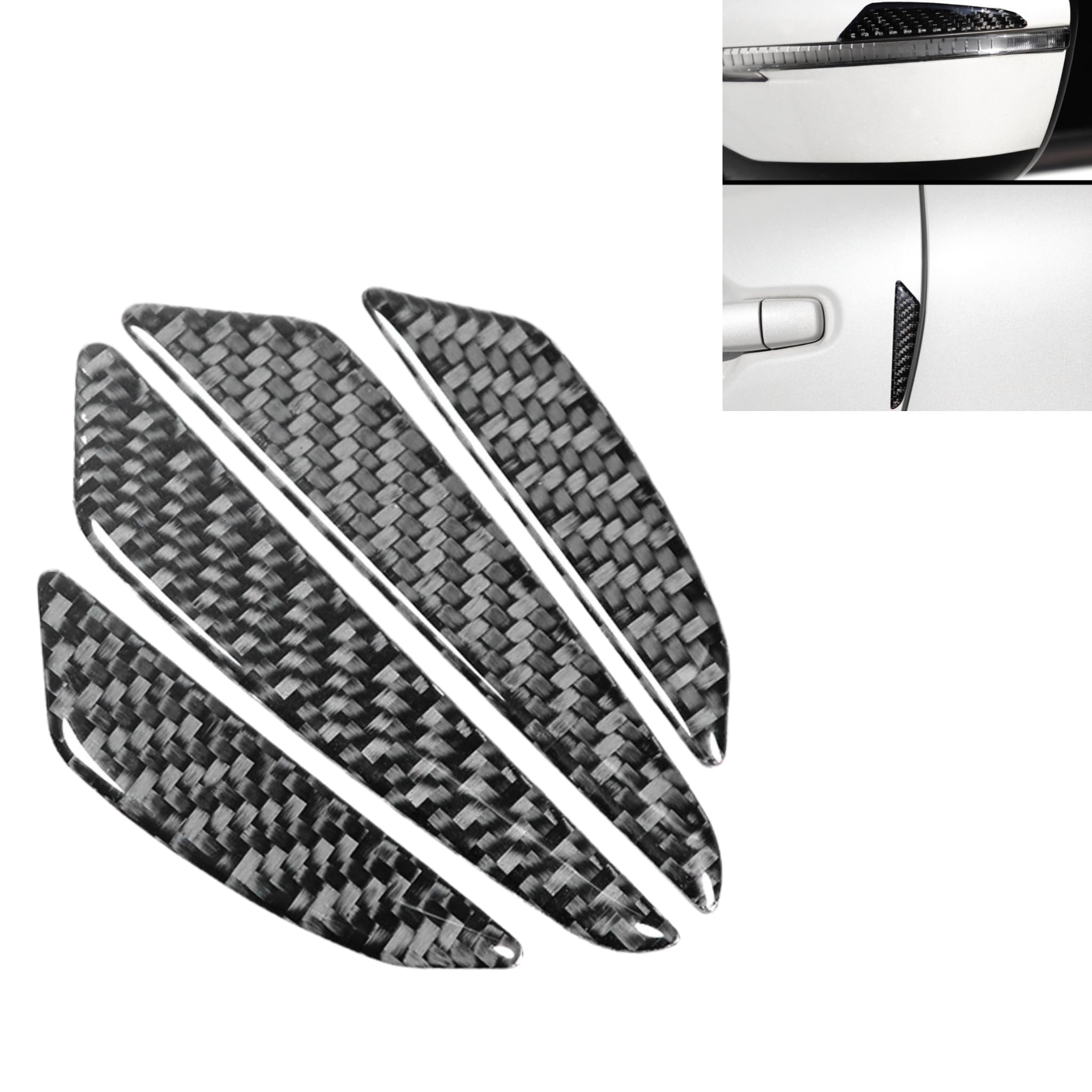 JQOUZHOUQIPEI Automobile Door Edge Guard Protector for Fiat Grande Panda Mild-Hybrid 2025+ Vehicle Exterior Bumper Strip Anti-Scratch Flexible 4 Pcs