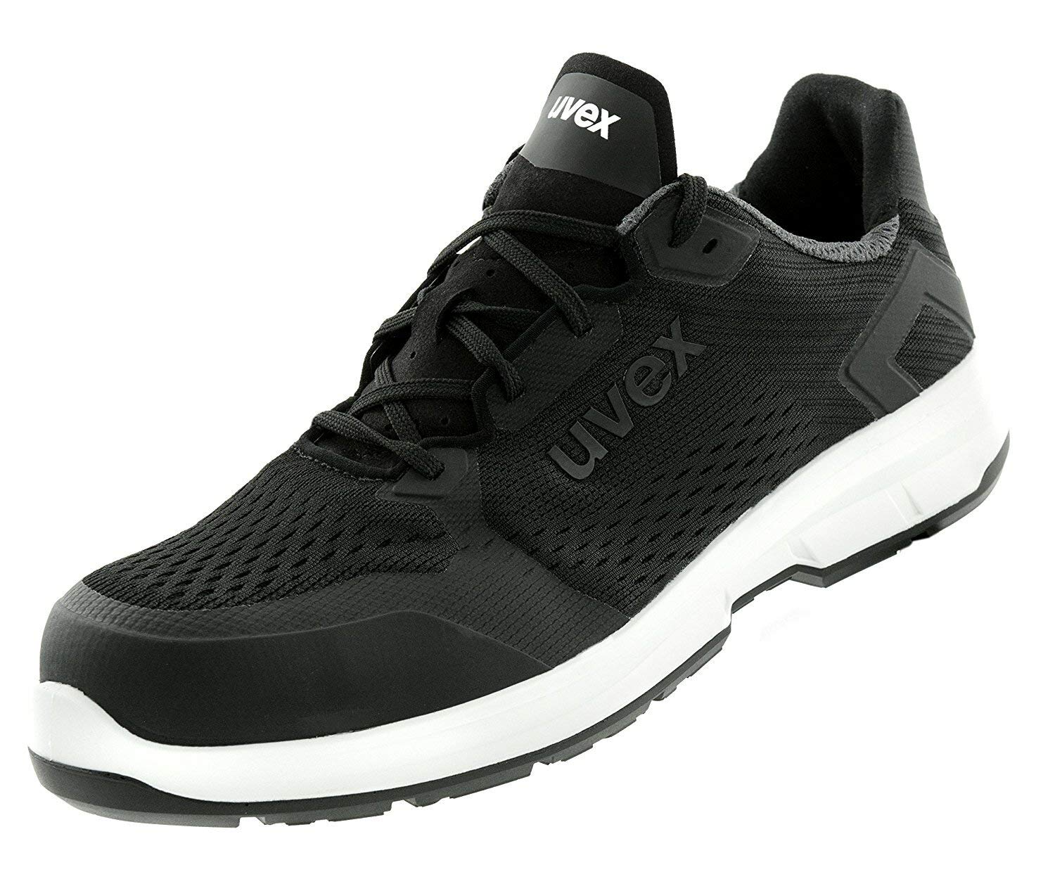 Uvex 1 Sport Scarpe da Lavoro Antinfortunistiche S1 SRC | Scarpa Antinfortunistica Bassa | Puntale Metal Free | Nero