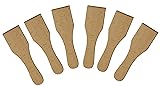 Wooden Raclette Spatula Set of6 – Smooth Beechwood Scrapers Safe for Non‑Stick Pans, Ideal for Raclette, Fondue & Baking