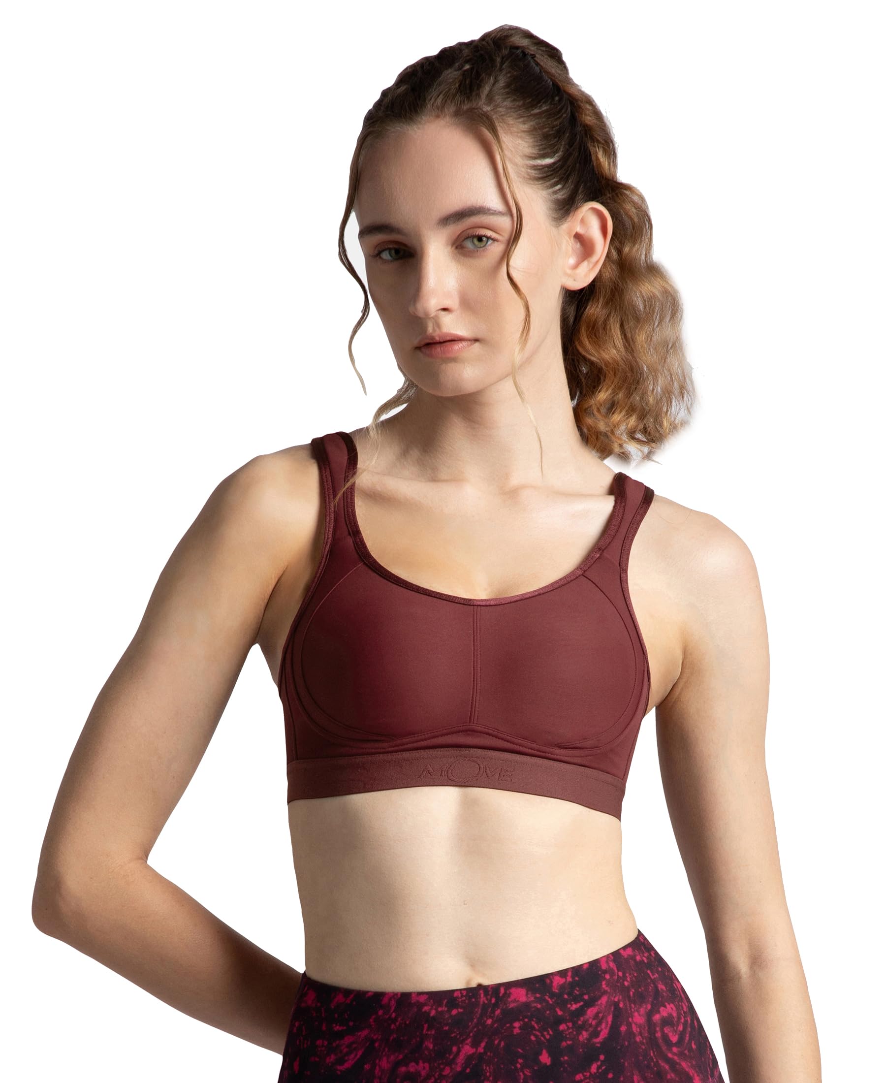 jockey MI11 Women's Wirefree Non Padded Plus Size Microfiber Elastane Stretch Full Coverage Sports Bra with StayDry Treatment-picture-11