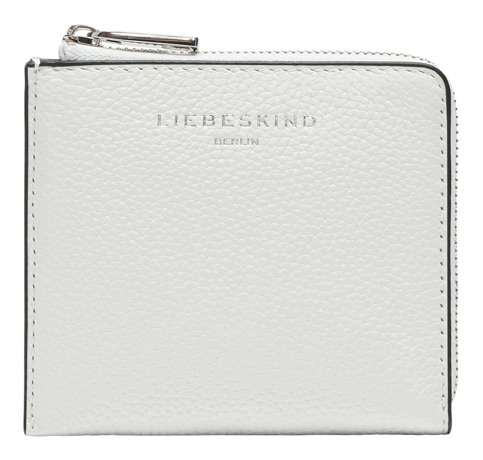 LIEBESKIND Berlin Leather Purse Paris 4 Small Pebble Nino Wallet Arctic White