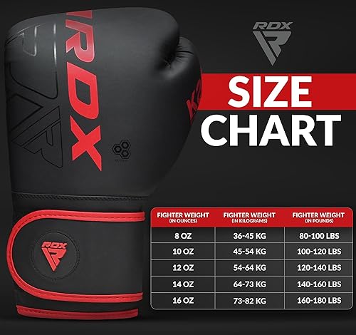Miniatura 11 de RDX Juego de almohadillas y guantes de boxeo, Maya Hide Leather Kara Hook y Jab Curvo Focus Mitts con guantes de perforación para MMA, Muay Thai