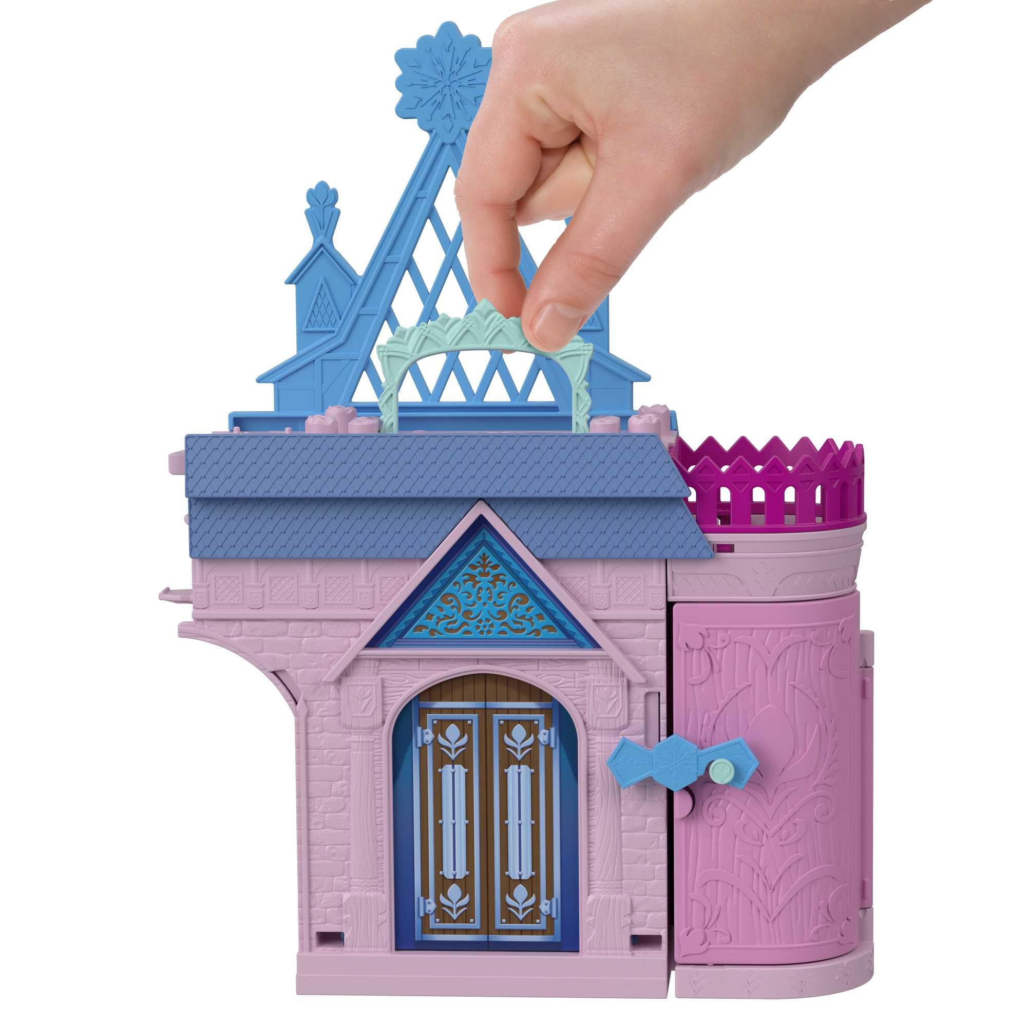 Disney Frozen Toys, Storytime Stackers Anna's Arendelle Castle, Stackable Doll House with Small Doll, Olaf & 7 Pieces, Inspired by the Movies 2
