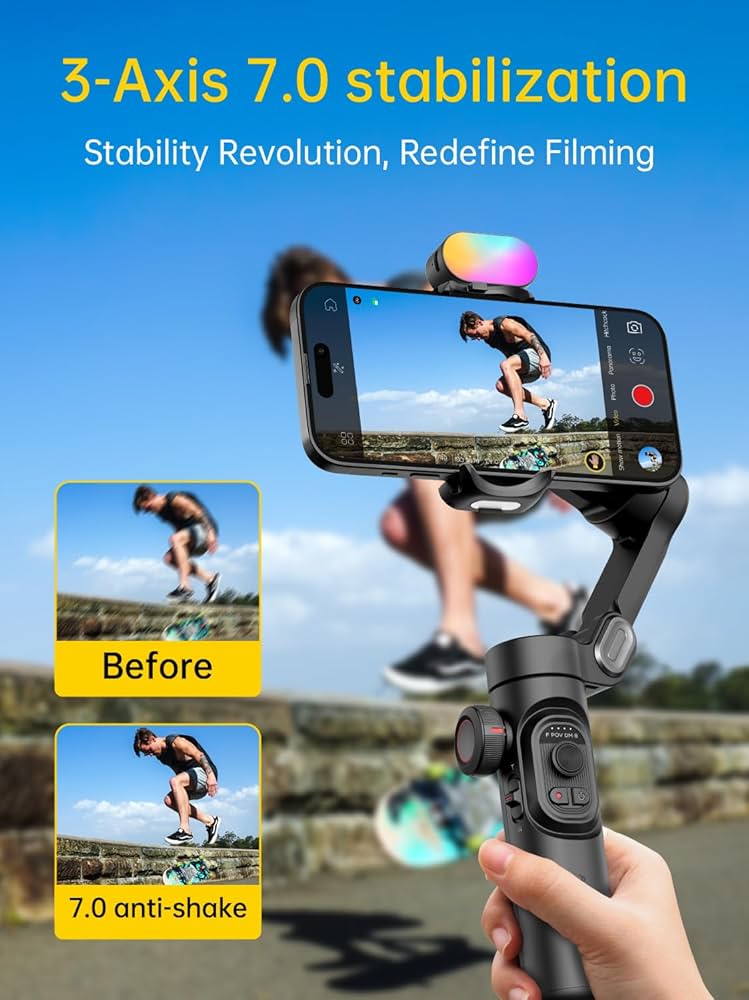 Amazon.com: AOCHUAN 3-Axis Gimbal Stabilizer for Smartphone