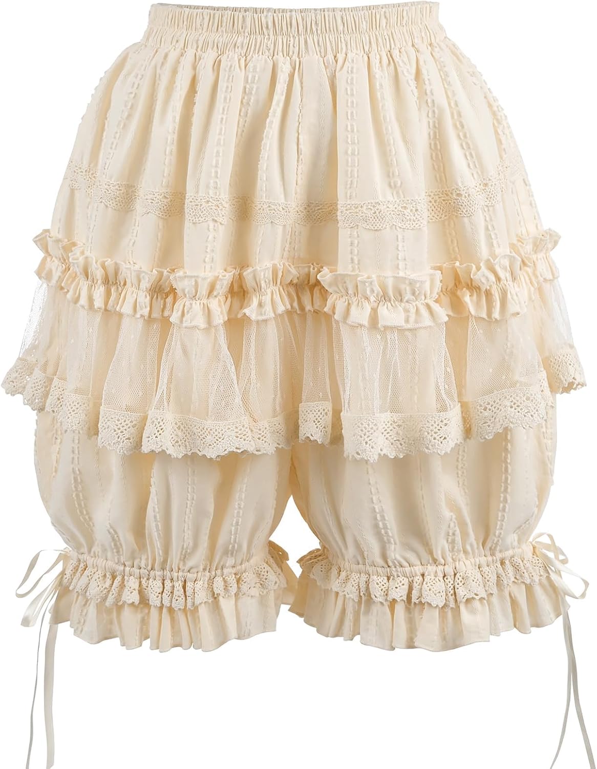 Women Bloomer Victorian Steampunk Bloomers for Women Teen Girls Ruffled Lace Pumpkin Short Pantaloons Underdress - Image 3