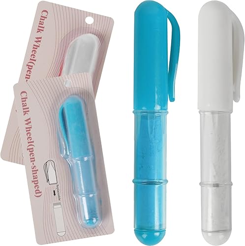 Miniatura 1 de Marcadores de tiza de tela (paquete de 2) - Borra tiza de sastre para acolchado y costura - Compatible con la mayoría de telas - Con tecnología de