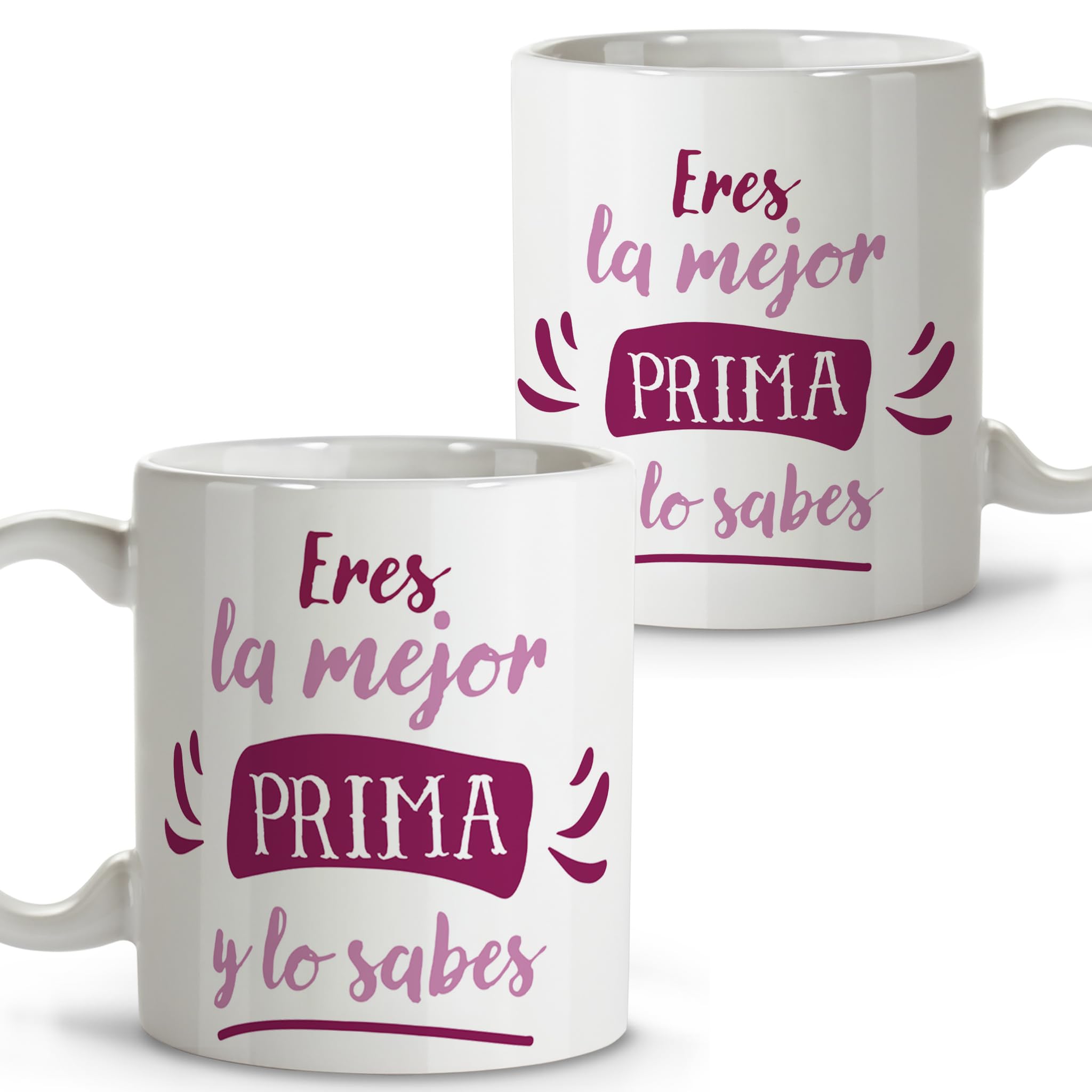 Original Gifts for Women Original Mugs Gift Mug Message Gifts for Cousins Ceramic Mug 11oz, Prima_2 - Image 3
