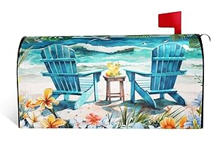 Summer Mailbox Cover Standard 18 X 21 Inch Summer Beach Life Magnetic...