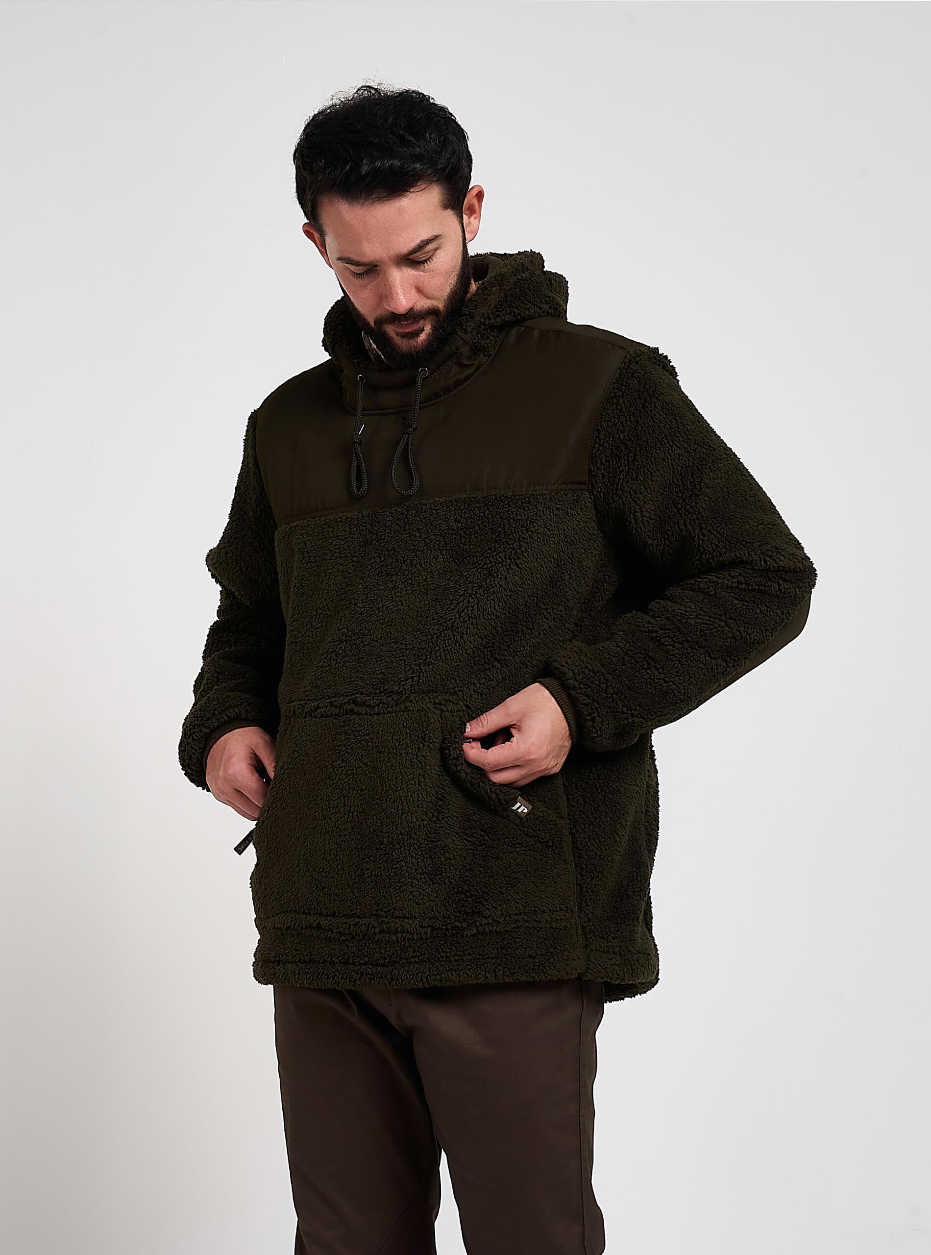 JACK PYKE Sweat à capuche en polaire Sherpa à manches longues Gen 2 Camel