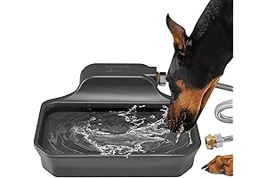 Automatic Dog Outdoor Water Dispenser for External Usage-Perfect Outdoor Waterer for Pets, 1 Gallon