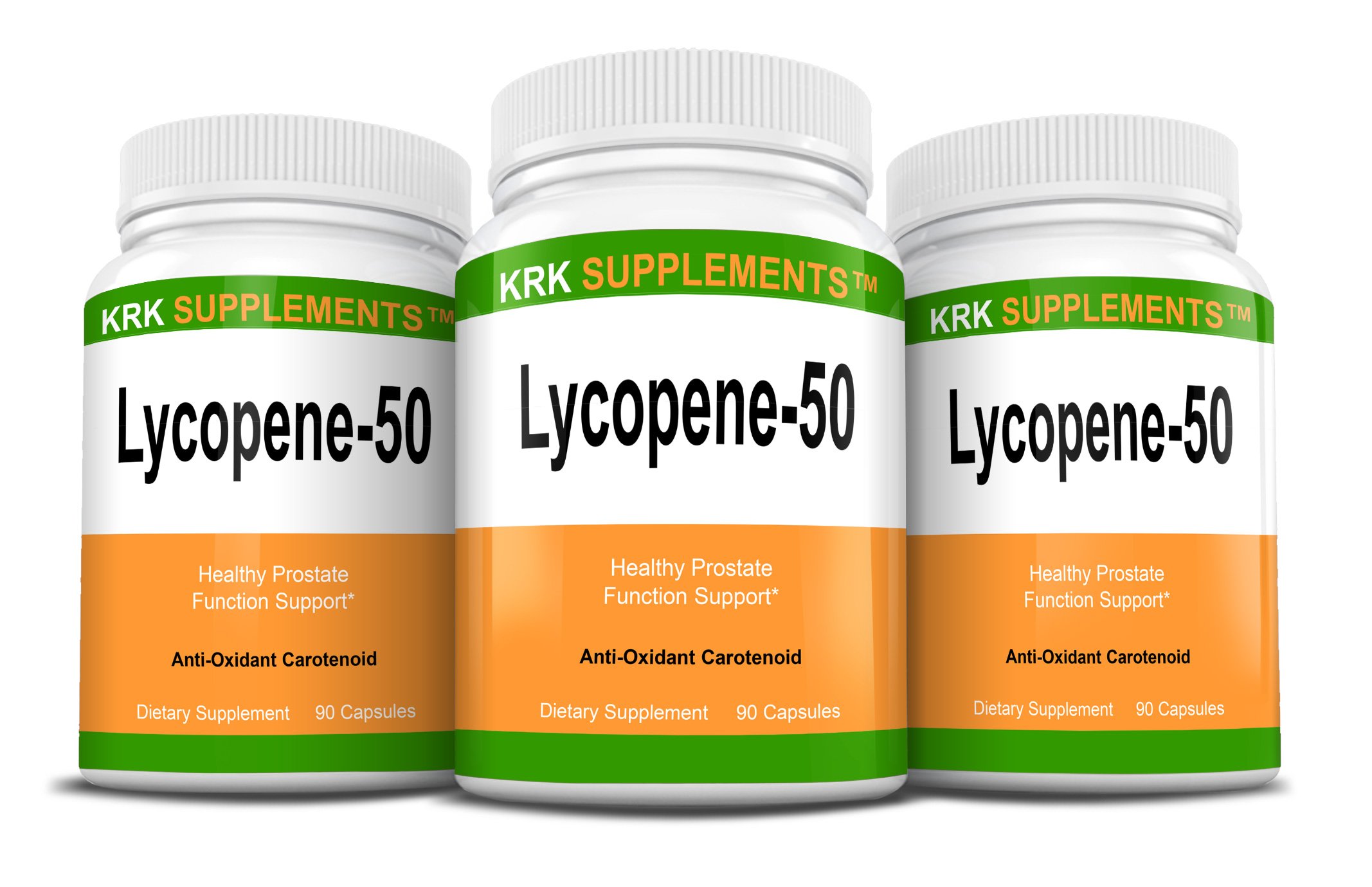 KRK SUPPLEMENTSBundle Combo for 3 Total Bottles of Lycopene 50mg