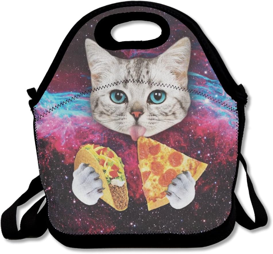 Taco Cat Pizza Lunch Bag Box Tote Bag