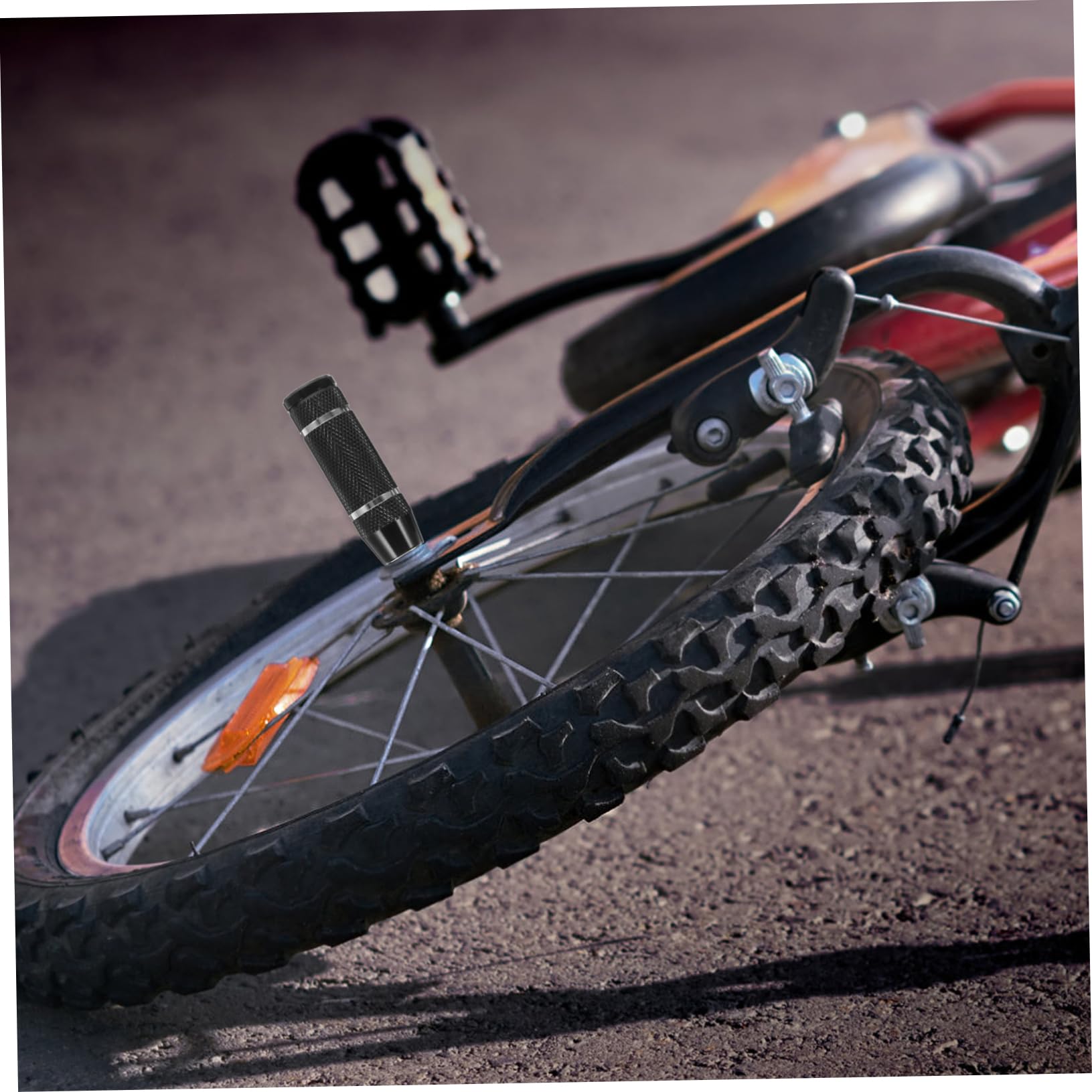 Abaodam 2pcs Stainless Steel Bike Pegs Non- Grooves Cylinder Foot Pedals for Essential Parts for Easy Installation and Repair