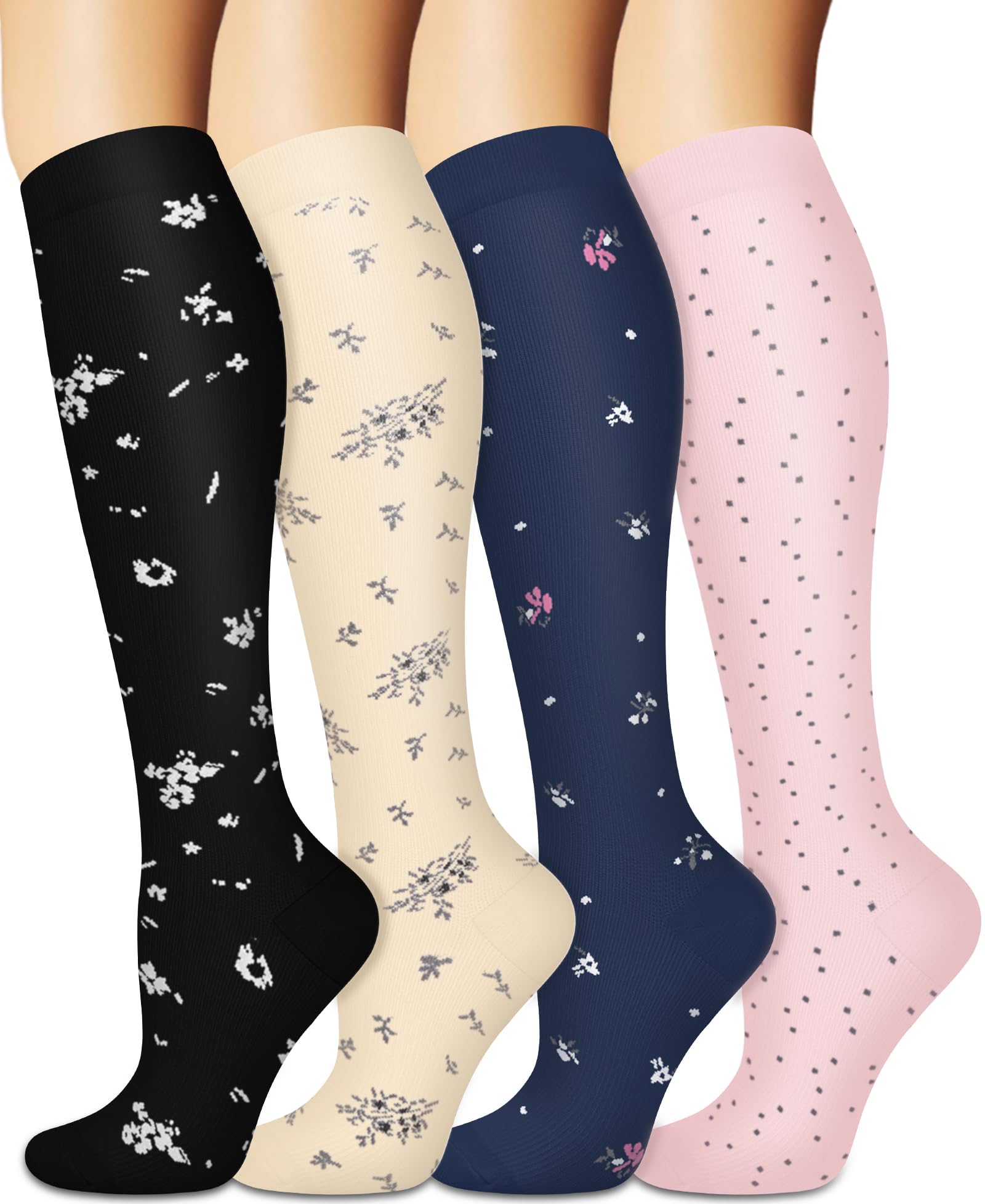 Sooverki Compression Socks for Women and Men Circulation (3/4 Pairs) is Best Support for Running Athletic Cycling Hiking