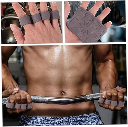 Miniatura 5 de NOLITOY 2 Pairs Non-Slip Weightlifting Gloves with Breathable Palm Pads for Men Women Pull Up Hand Grips for Gym Biking Hiking Skateboarding Workout